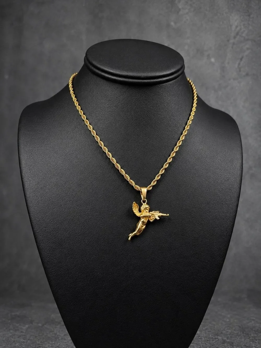 Gold Cherub Necklace